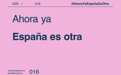 Igualdad presenta la campaña “Ahora ya España es otra” con motivo del 25N, Día Internacional para la Eliminación de la Violencia contra las Mujeres
