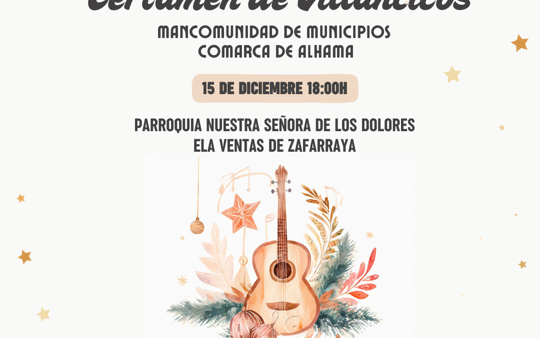 El próximo domingo se celebra el XXVI Certamen de Villancicos de la Mancomunidad en Ventas de Zafarraya