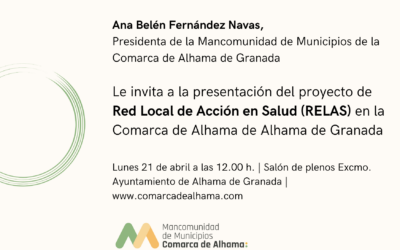 La Mancomunidad y la Delegación de salud de la Junta de Andalucía presenta el desarrollo de la Red Local de Acción en Salud (RELAS)