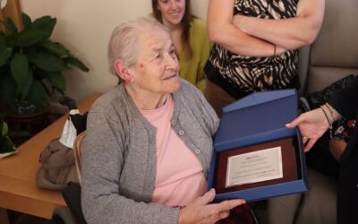 Rosario Castillo López celebra sus 100 años en la Residencia de Mayores de la Mancomunidad de Municipios de la Comarca de Alhama